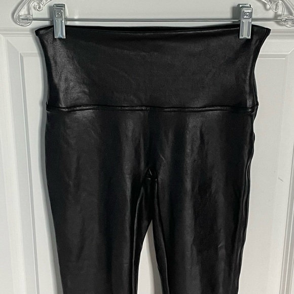 Spanx Black SPANXshape Faux Leather Leggings - 35739 - Picture 4 of 12